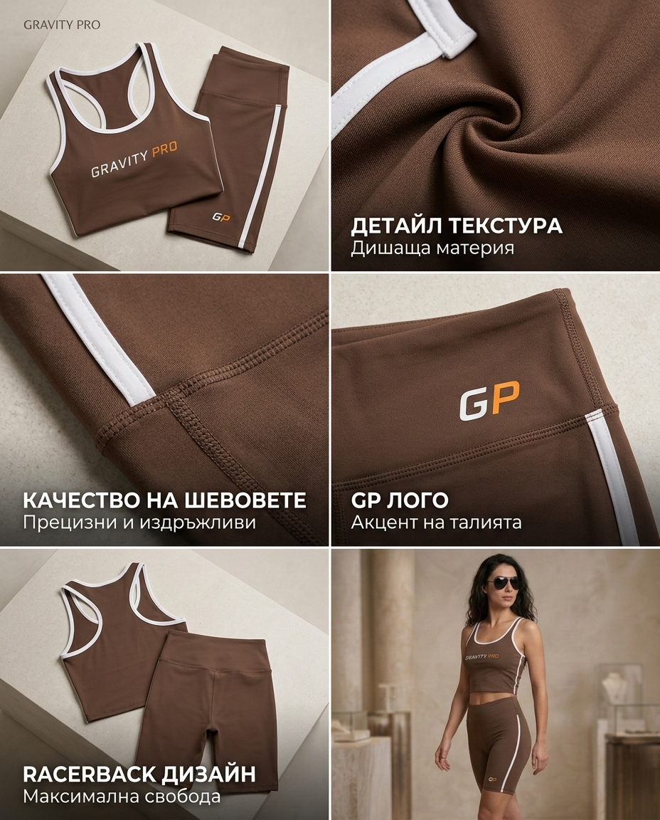 Дамски комплект ACTIVE LINE FIT SET – CHOCOLATE