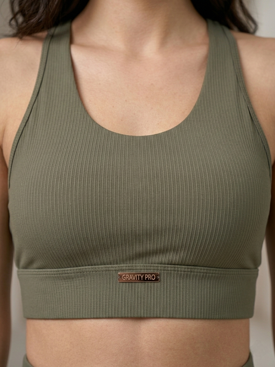 Дамски комплект RIBBED SCULPT SET – OLIVE