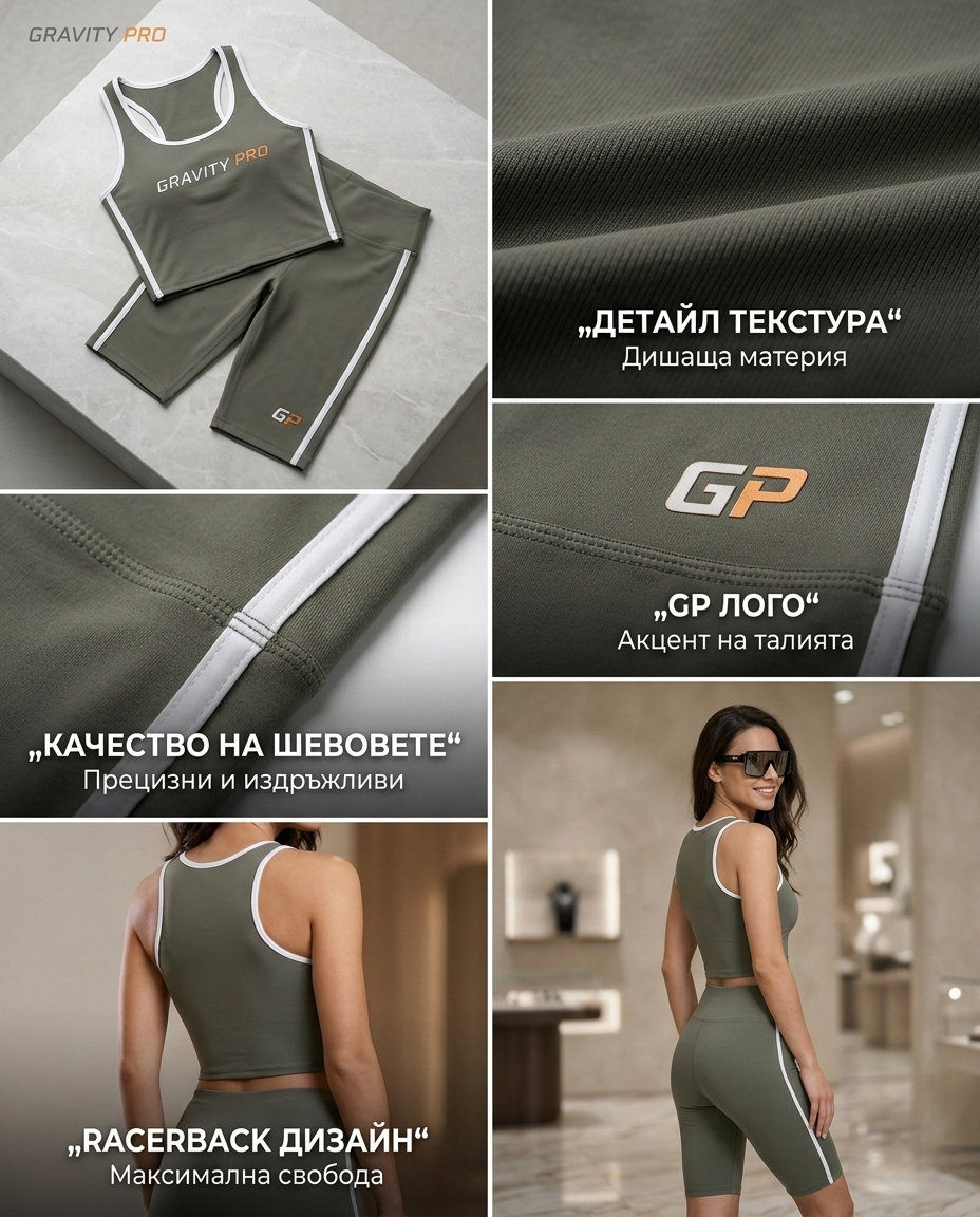 Дамски комплект ACTIVE LINE FIT SET – OLIVE