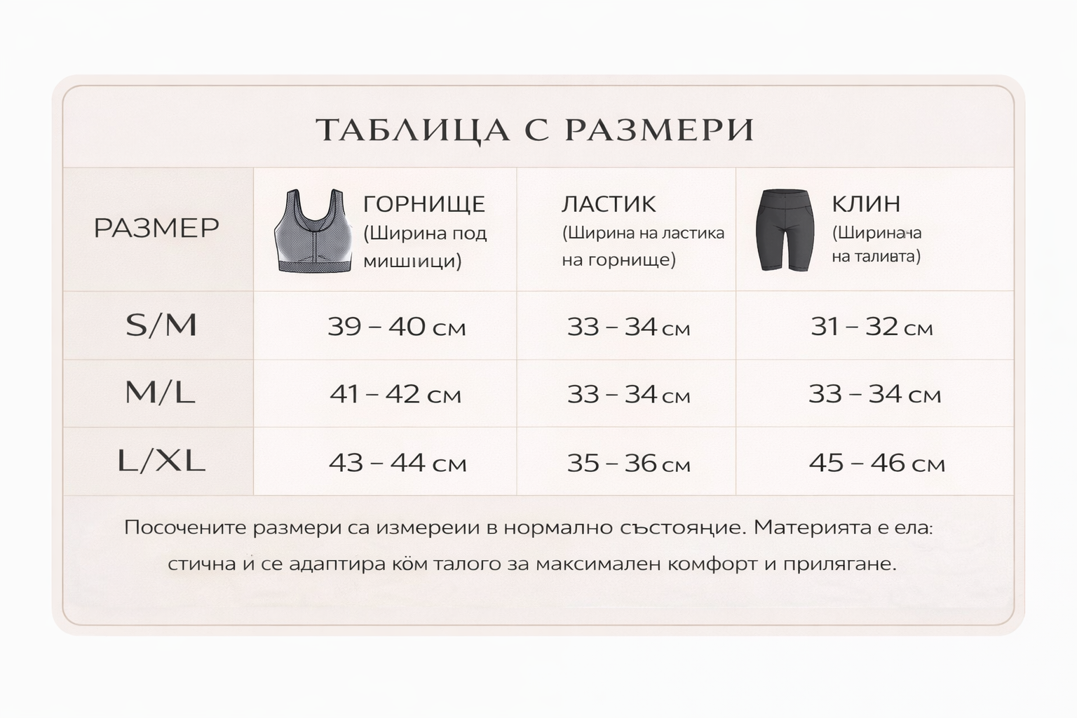 Gravity Size Guide