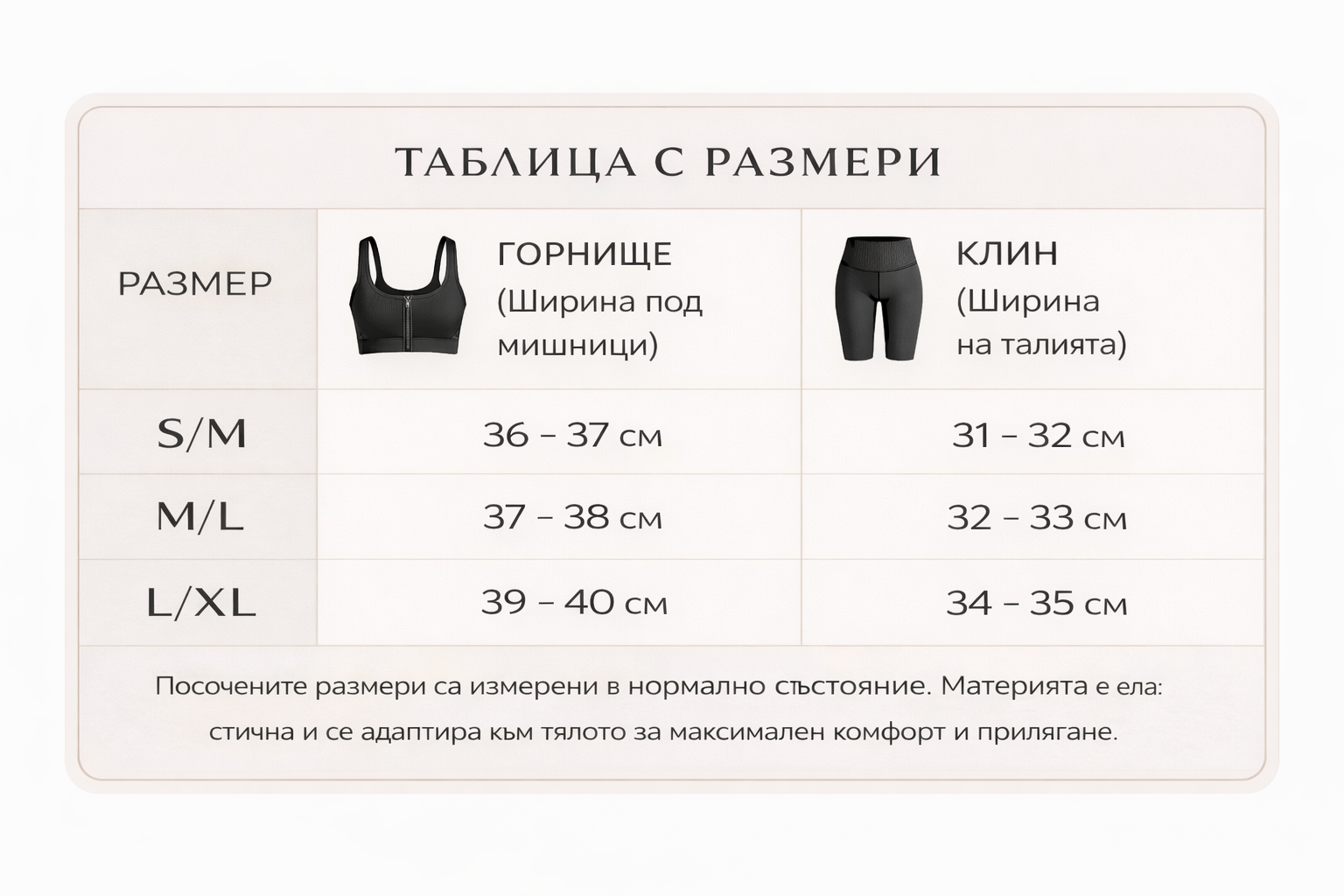 Gravity Size Guide